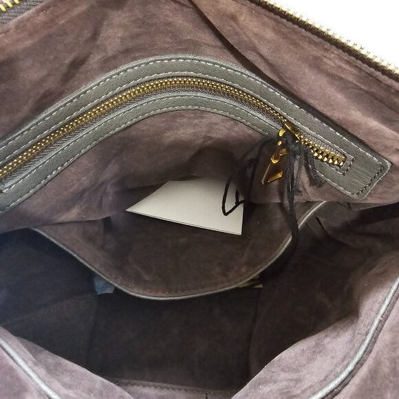 Liebeskind Berlin XGINA Reptile Grey Leather Satchel Handbag with Shoulder Strap - Picture 5 of 7